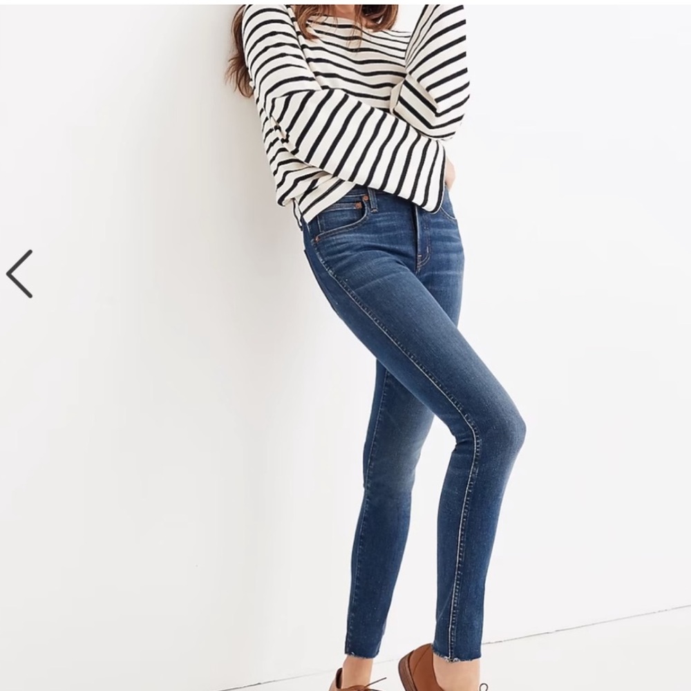 Madewell 9” high rise skinny jeans size 25